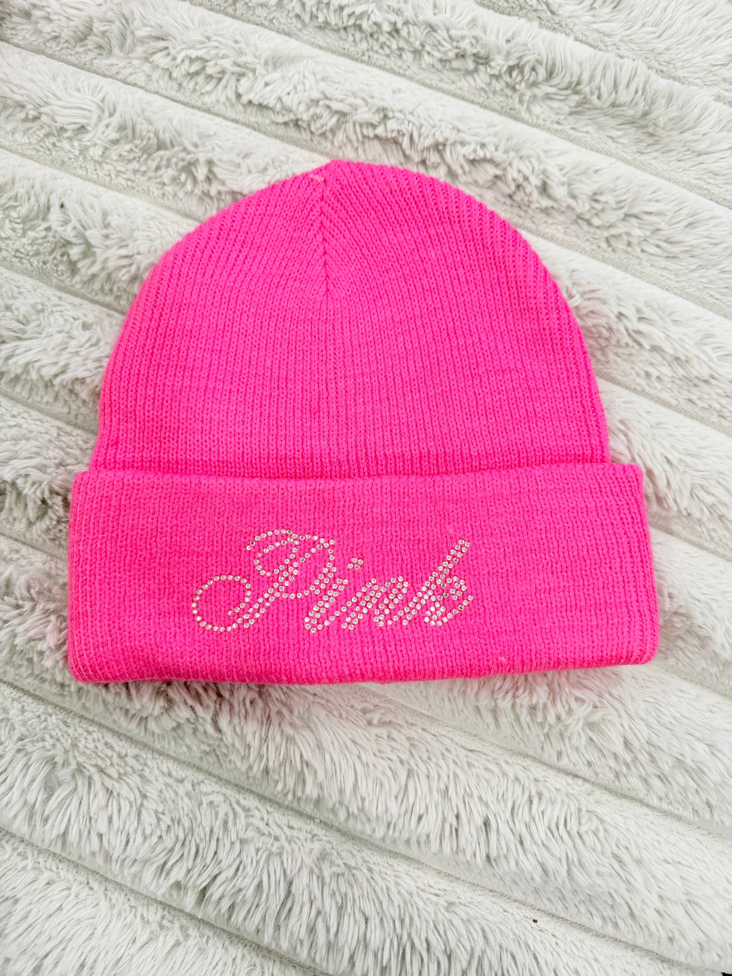 PINK Bling Beanie