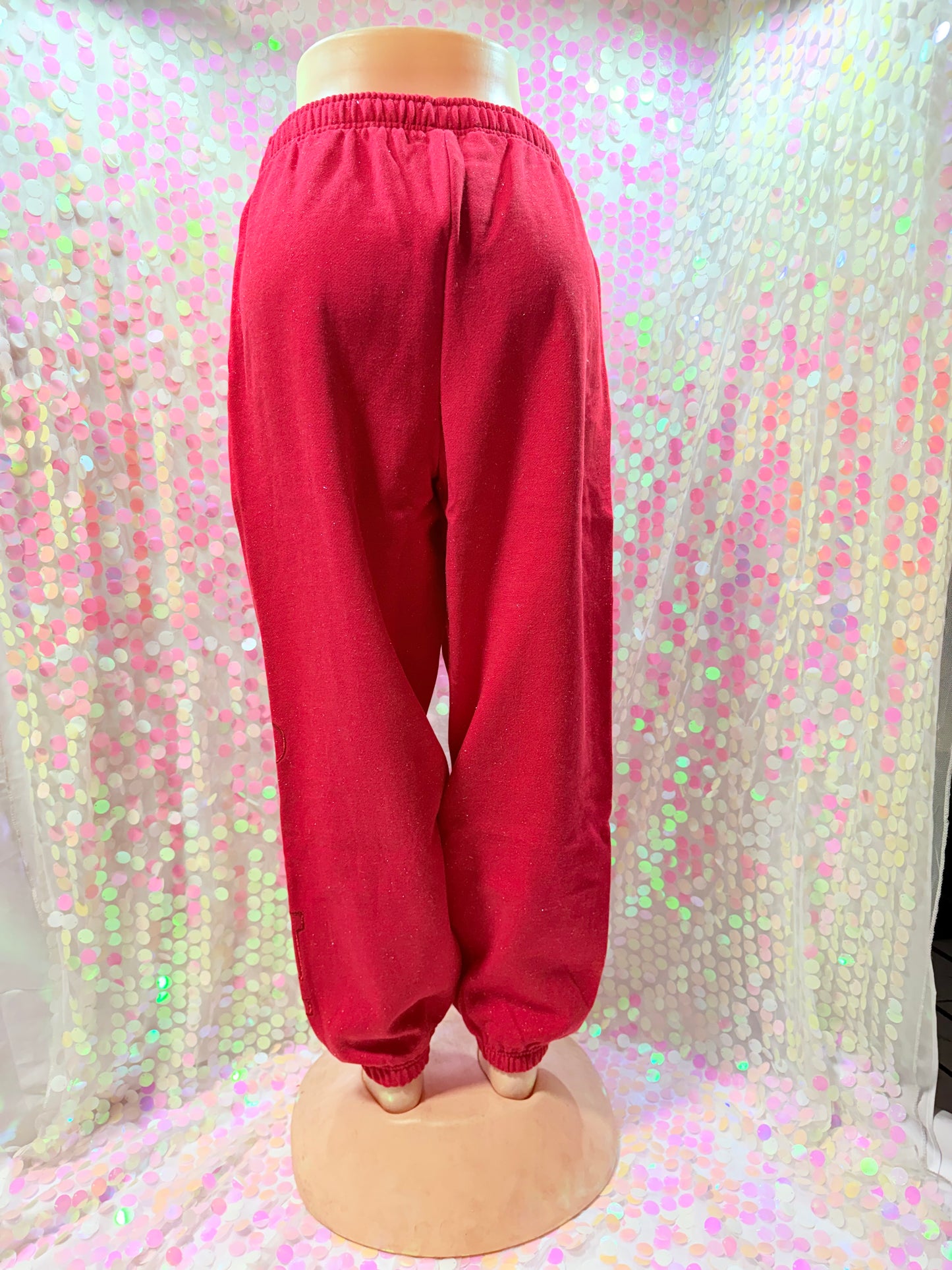 Ruby Red Shine Jogger