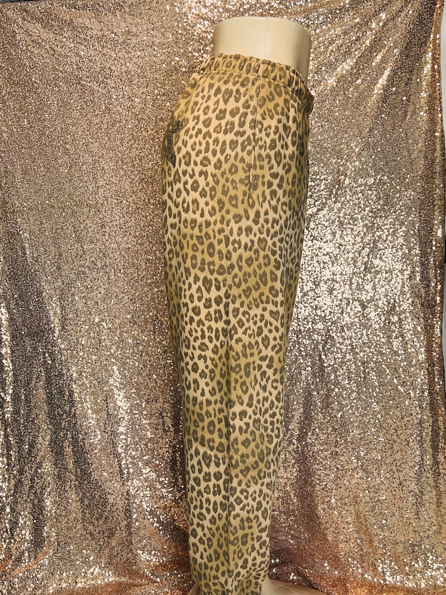 Cheetah Fleece Jogger