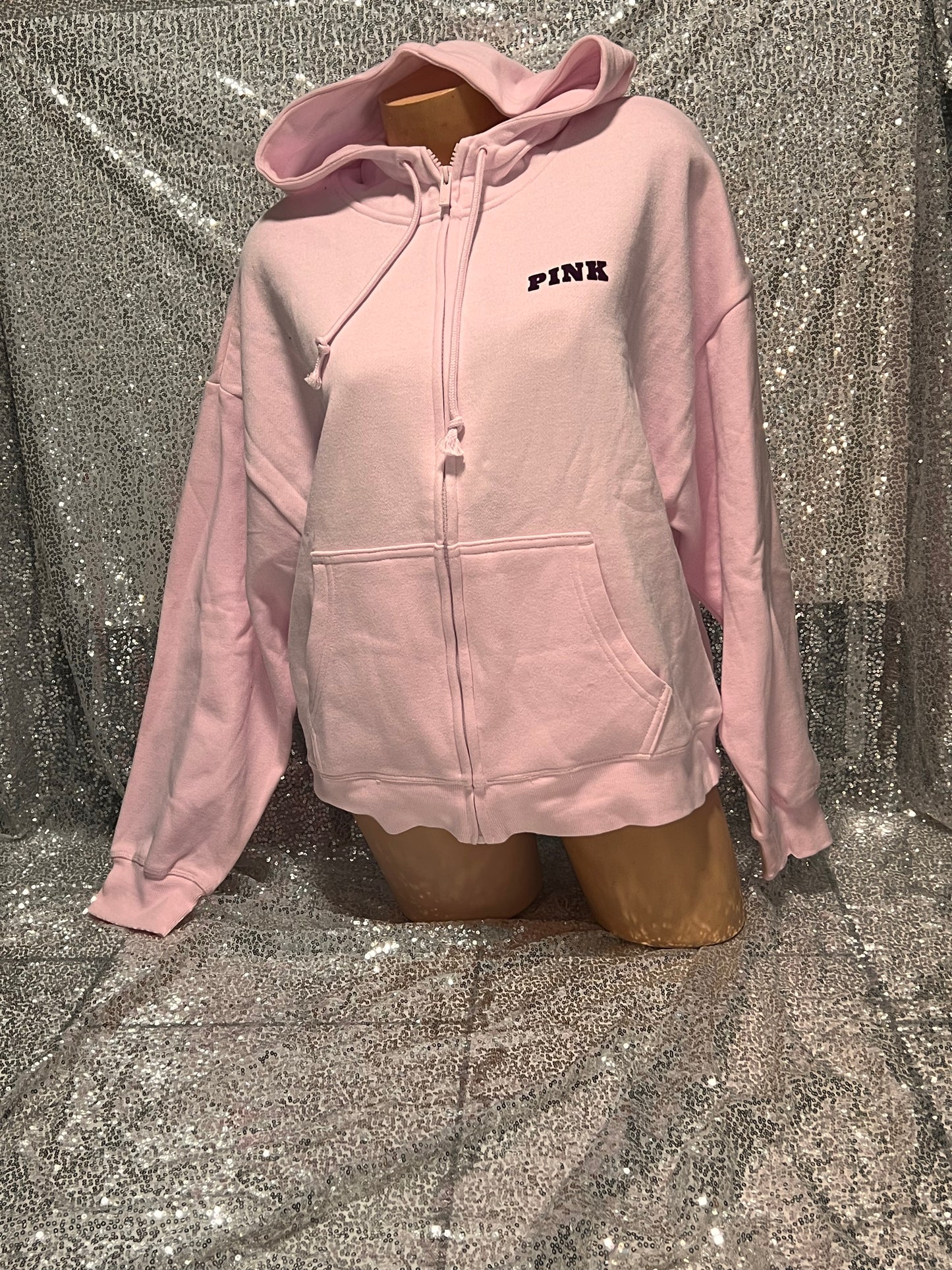 Pink Velvet Hoodie