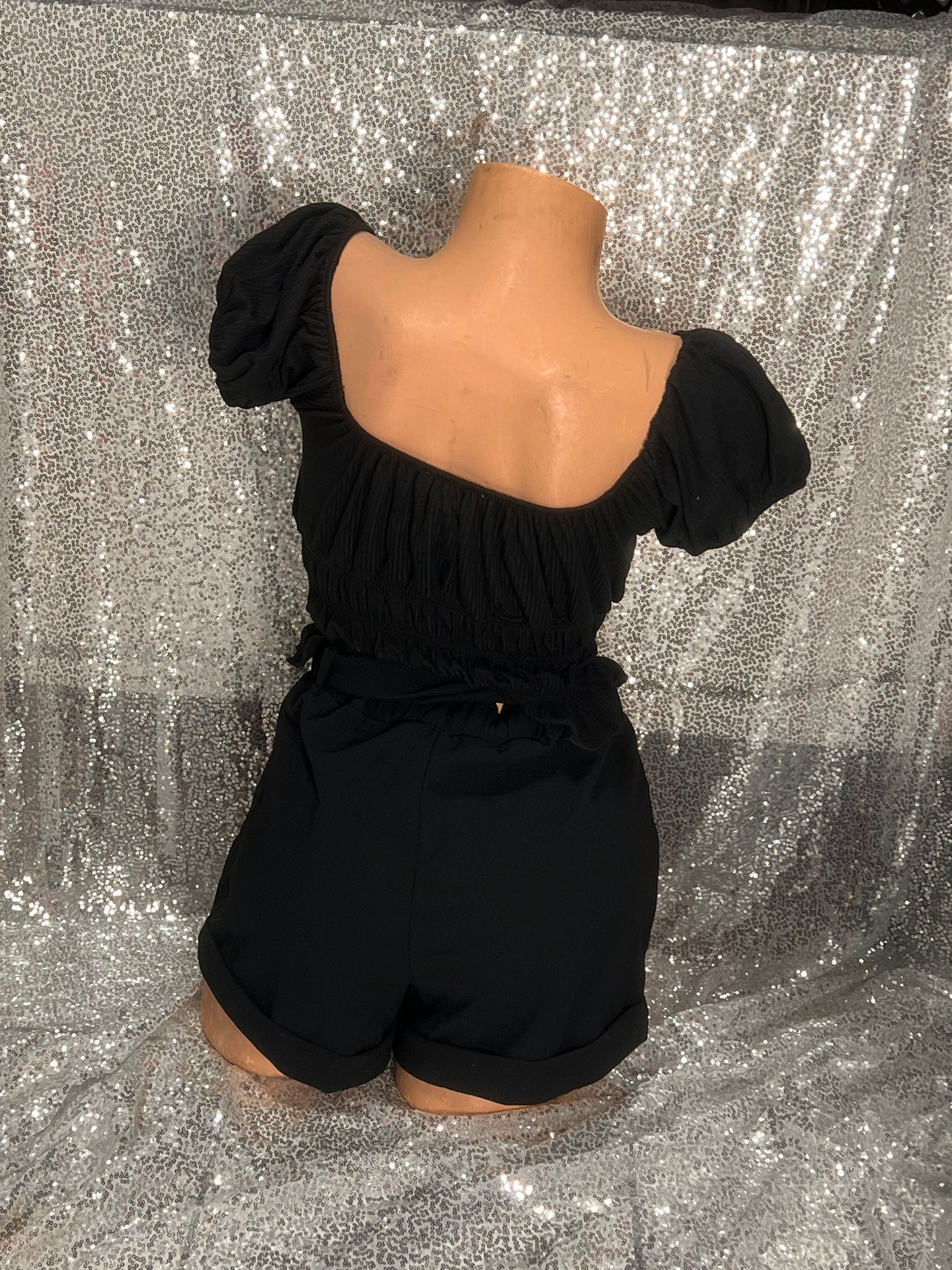 Open Shoulder Crop Top