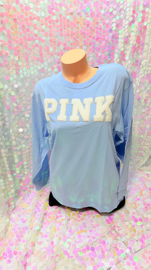 Baby Blue Fuzzy Long Sleeve