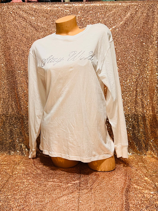 Campus Long Sleeve Bling Tee