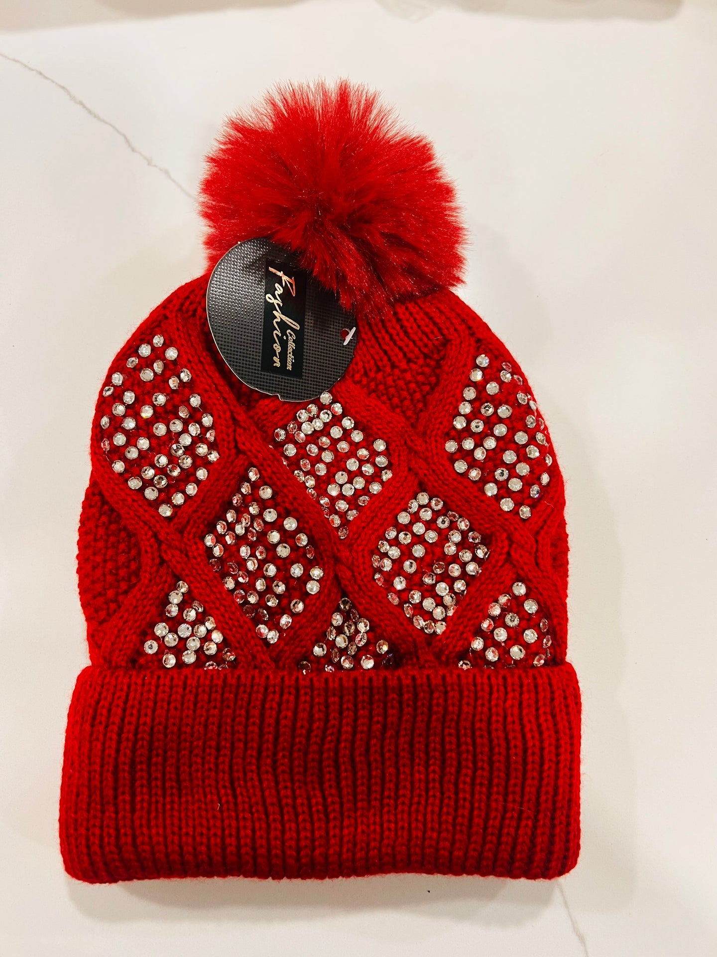 Bling Fur Lined Hat