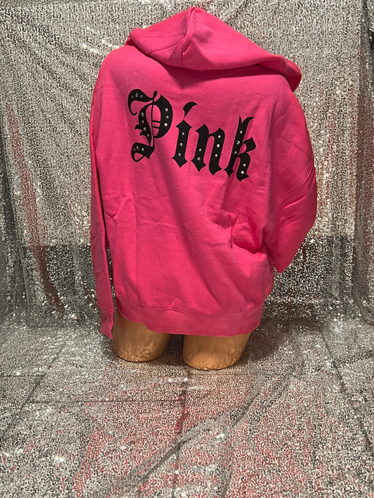 Hot Pink Bling Hoodie