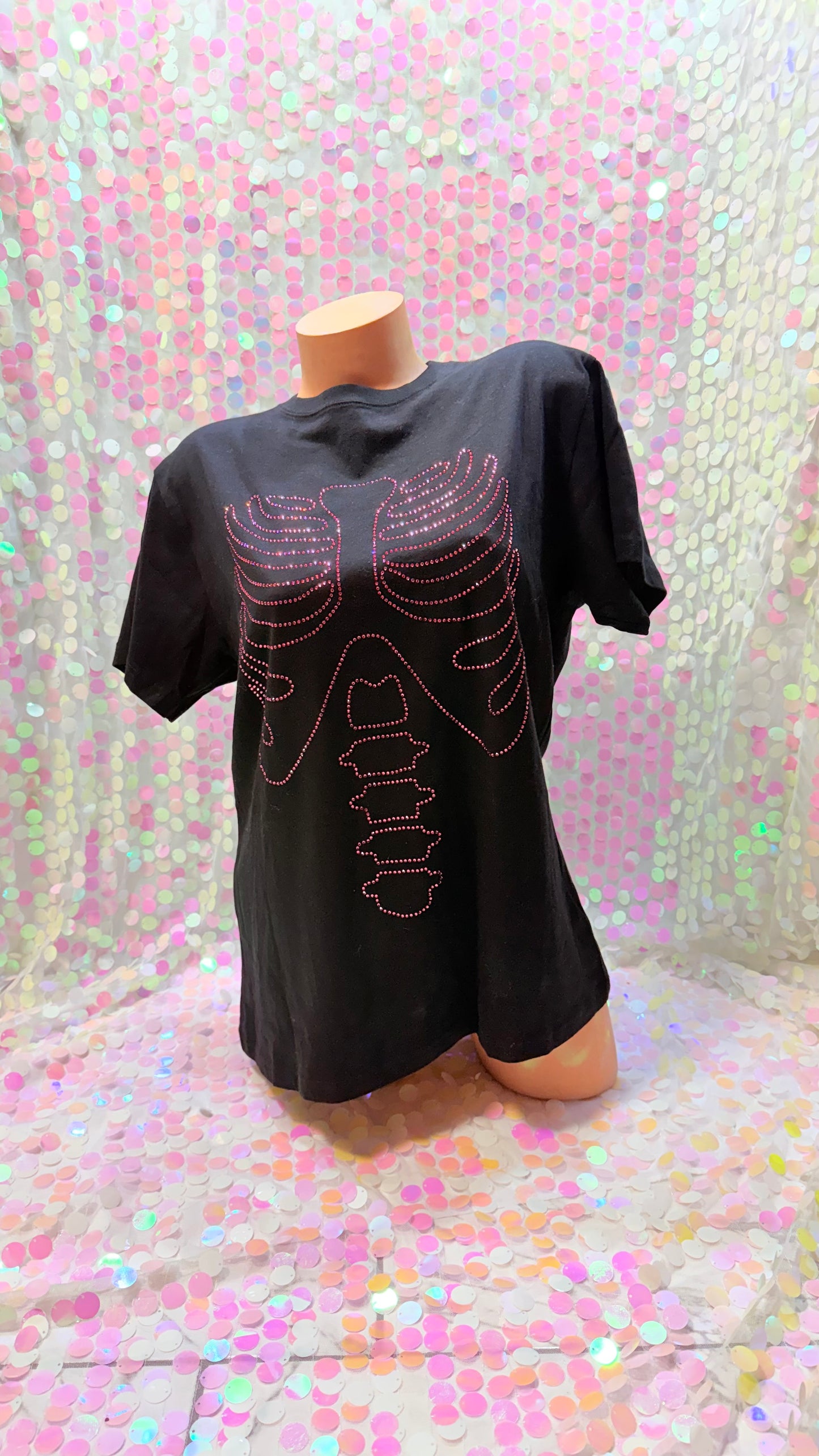 Pink Skeleton Bling