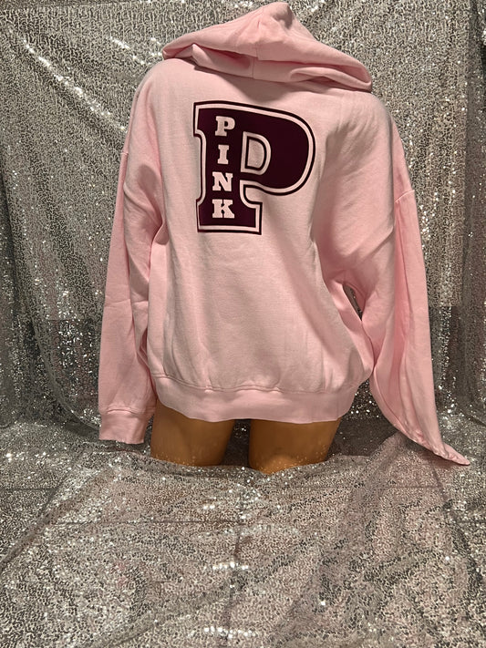 Pink Velvet Hoodie