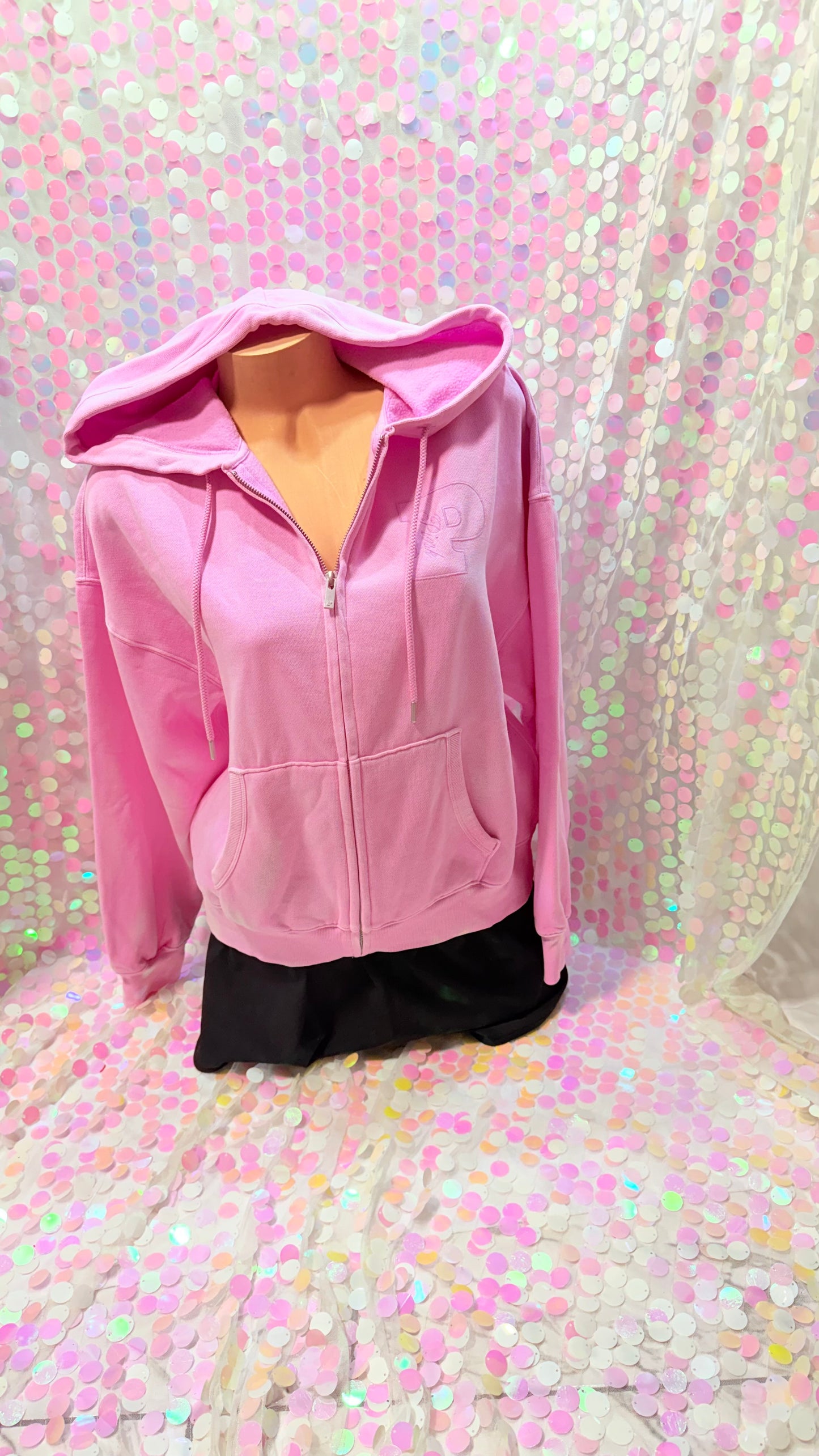 Fucsia Half Zip Hoodie