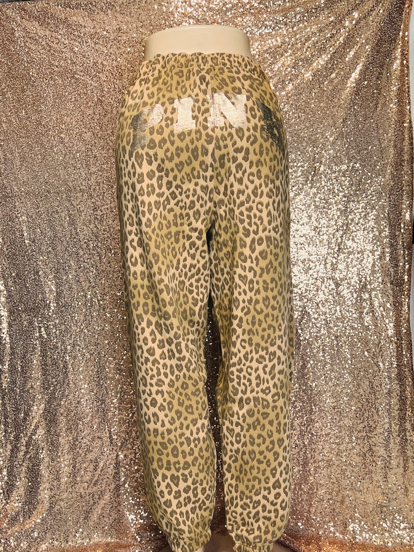 Cheetah Fleece Jogger