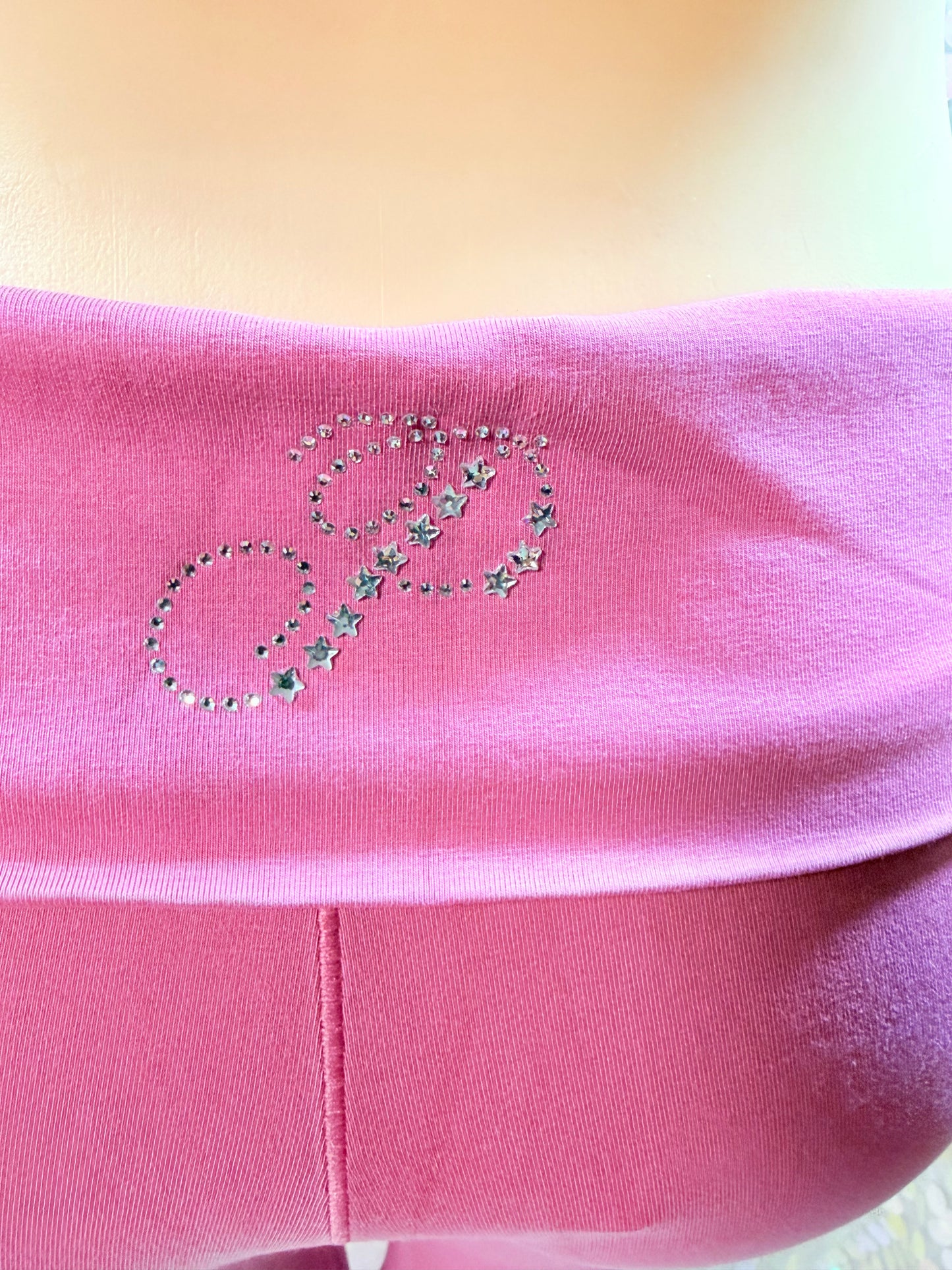 Mauve Pink Star Bling Flare