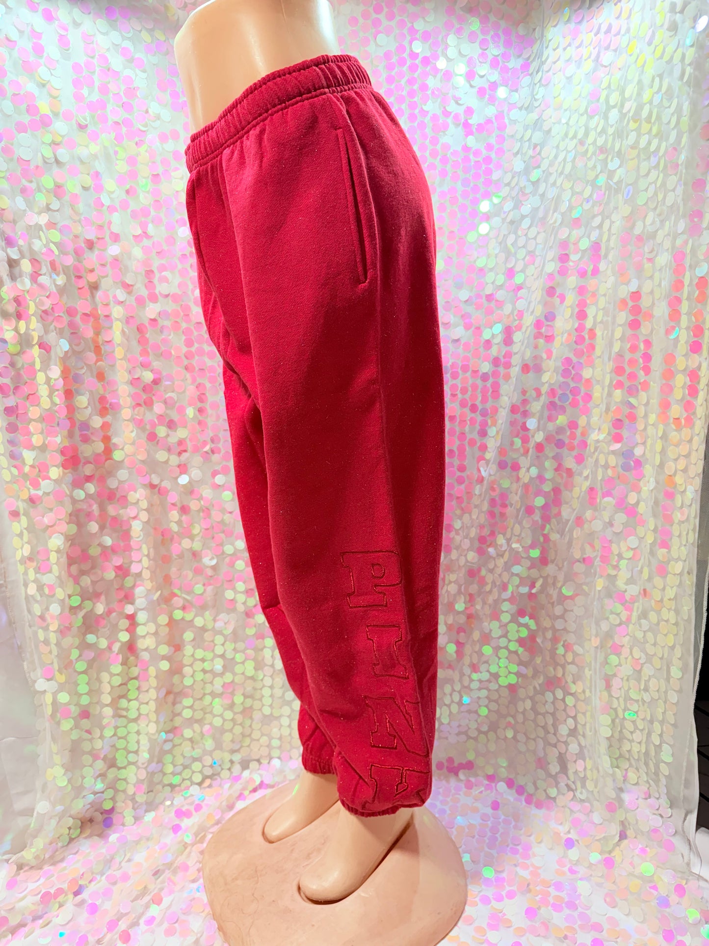 Ruby Red Shine Jogger
