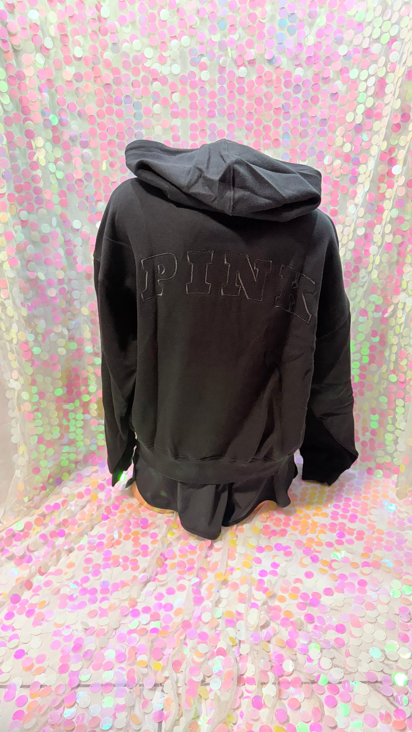 Black Half Zip Hoodie