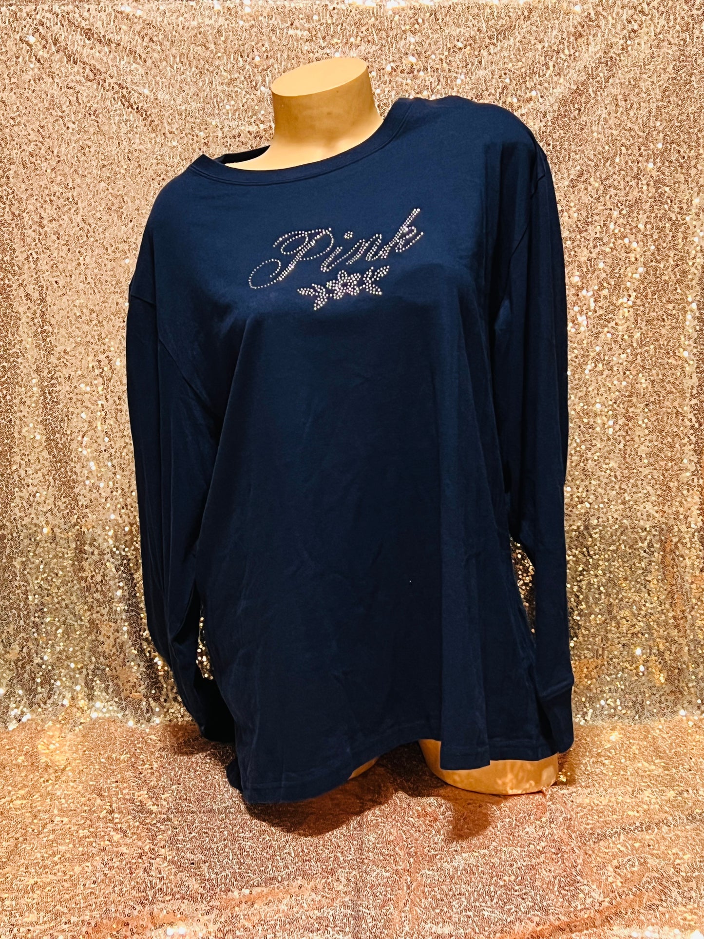 Campus Long Sleeve Bling Tee