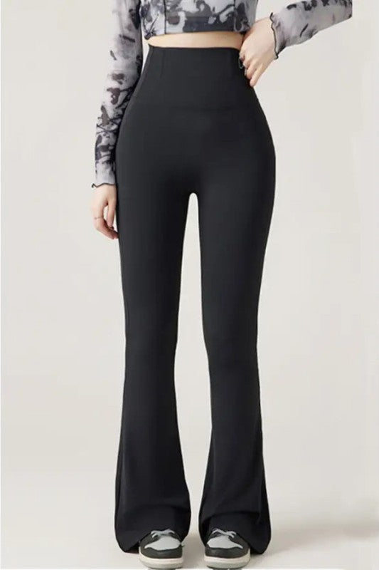 Fleece Faja But Lifting Flare Pants