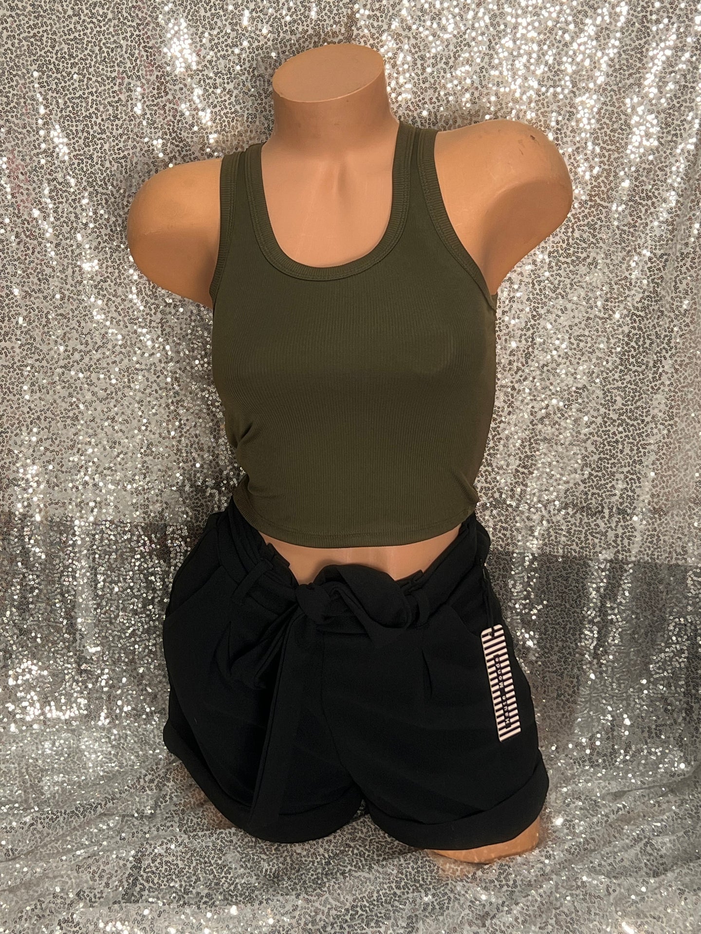 Ribbed Crop Tank Top