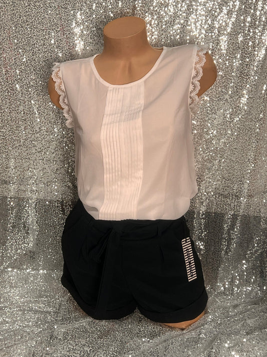 Ivory Sleeveless Blouse