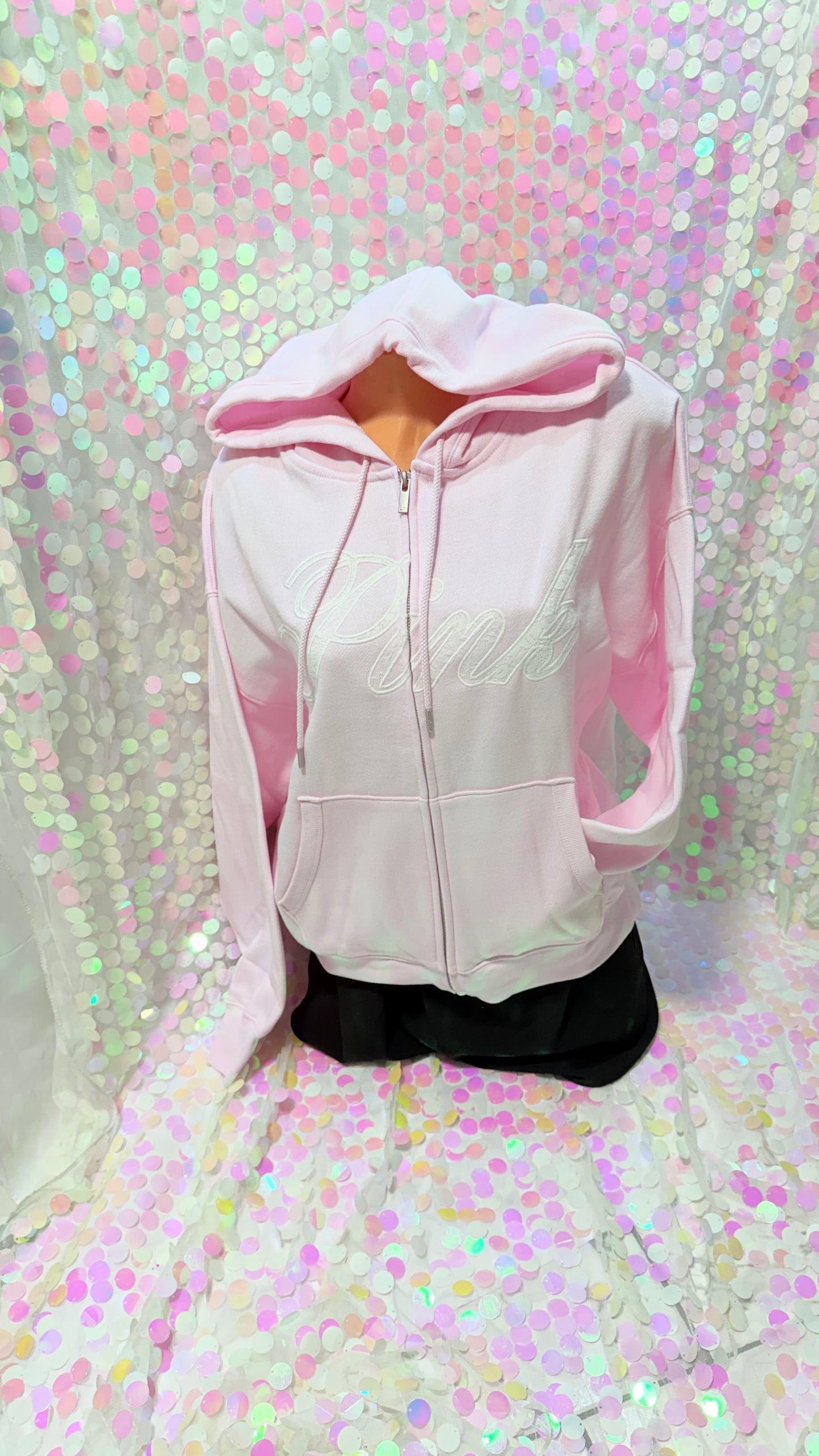Pink Lace Full Zip