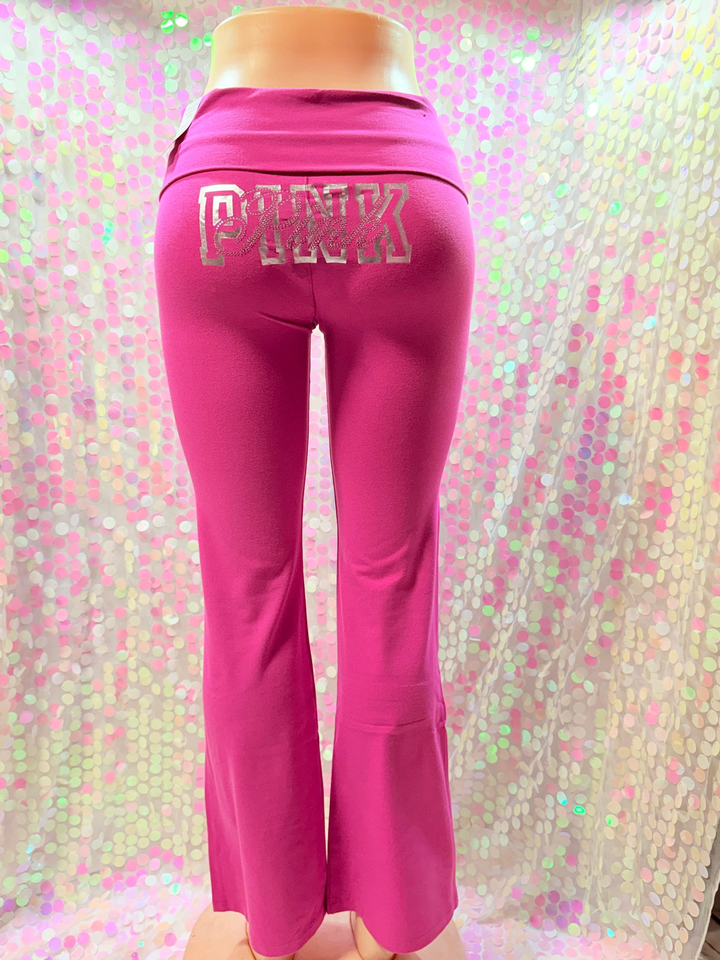 Hot Pink Metallic Bling Flare