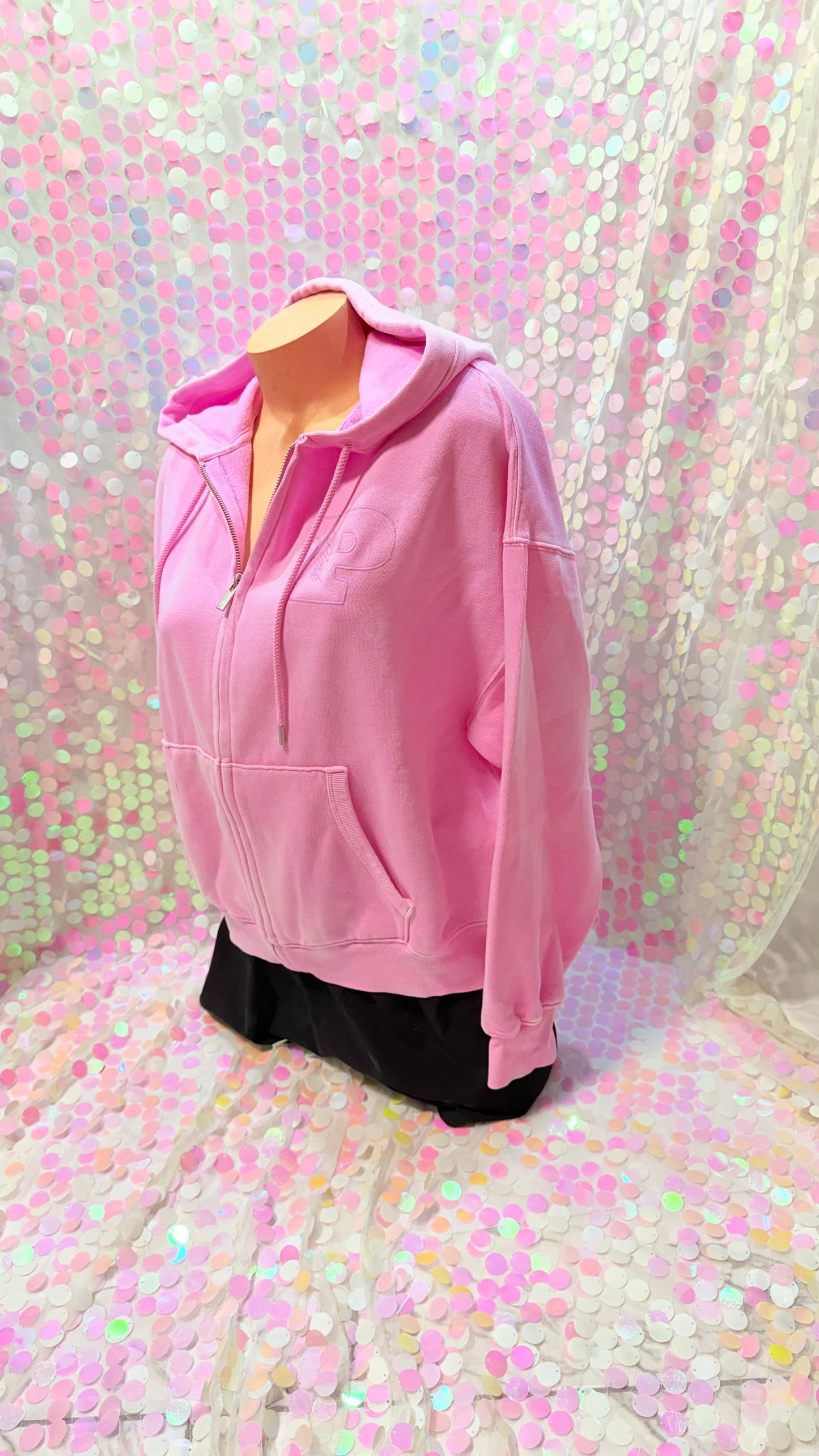 Fucsia Half Zip Hoodie