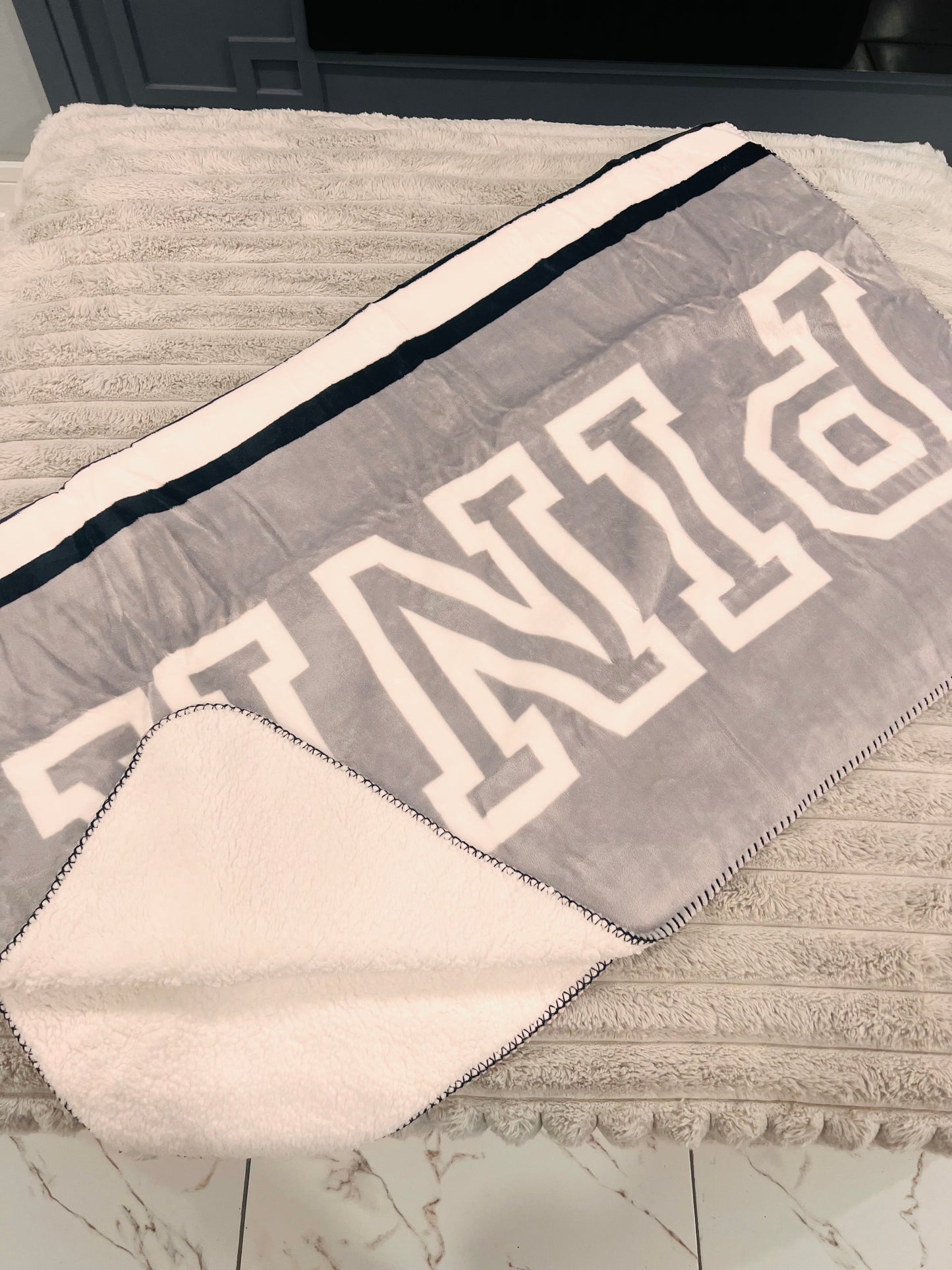 PINK Sherpa Plush Blanket